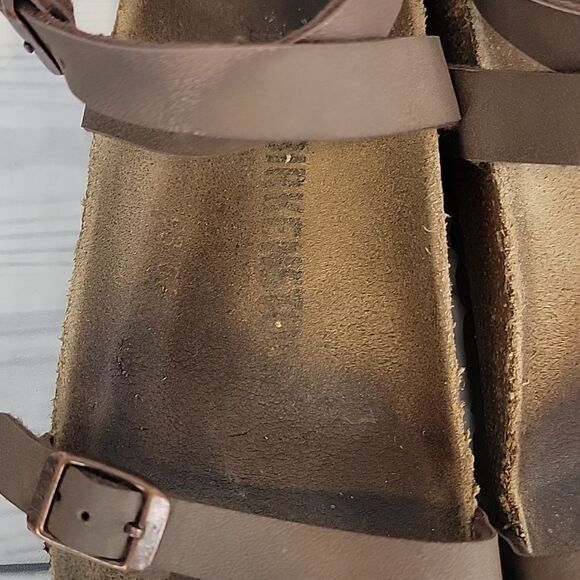 Birkenstock Daloa Brown Strappy Sandals Womens Size 37 ( 6.5 ) - Picture 3 of 9